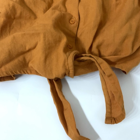 NEW Tie Front Button-Up Shirt from Charlotte Russe - Picture 2 of 3